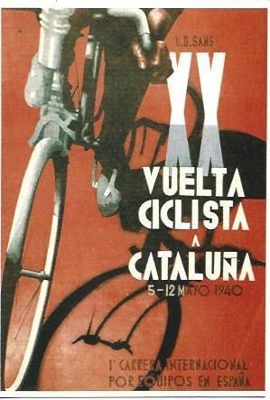 POSTAL A2403: Cartel XX Volta a Catalunya 1940