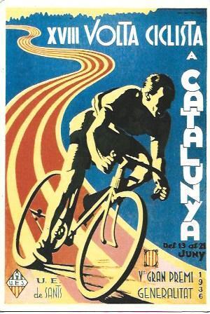 POSTAL A2401: 18 Volta Ciclista a Catalunya 1936