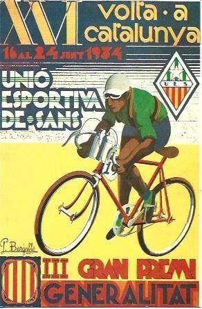 POSTAL A2399: Cartel XVI Volta a Catalunya 1934