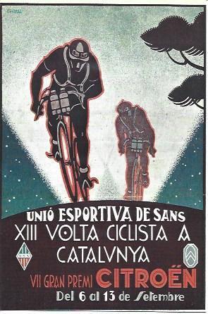 POSTAL A2396: Unio Esportiva de Sans. XIII Volta Ciclista a Catalunya