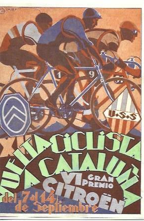 POSTAL A2395: XII Vuelta Ciclista a Catalunya. 1930