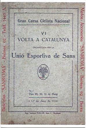 POSTAL A2389: VI Volta a Catalunya 1924