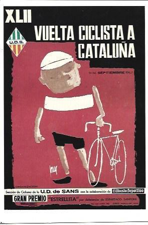 POSTAL A2425: Gran Premio Estrellita Vuelta Ciclista a Cataluña 1962