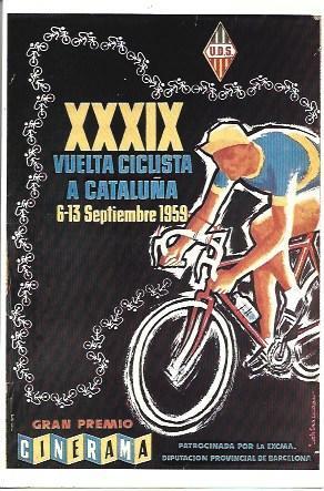 POSTAL A2422: Cartel Volta a Catalunya 1959