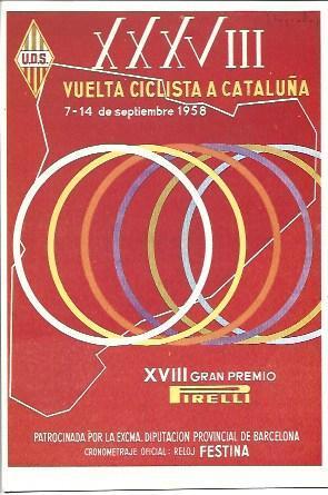 POSTAL A2421: Vuelta Ciclista a Catalunya 1958