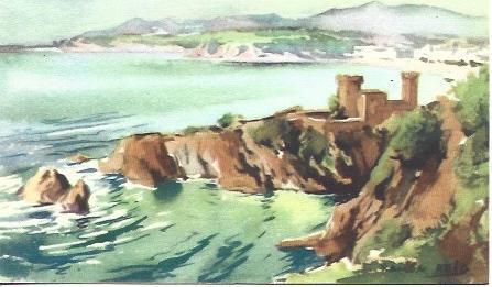 POSTAL A2557: Playas de Lloret de Mar, por Ramon Reig