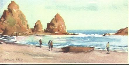 POSTAL A2553: Mar Menuda en Tossa de Mar, por Ramon Reig