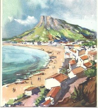 POSTAL A2548: Vista de L'estartit, por Ramon Reig