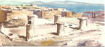 POSTAL A2546: Ruinas de Empuries, por Ramon Reig