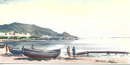 POSTAL A2545: Ramon Reig, bahia de Roses