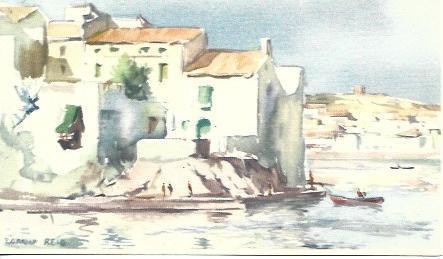 POSTAL A2544: La Punta del Baluart en Cadaques, por Ramon Reig