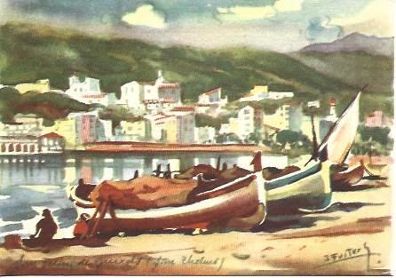 POSTAL A2578: San Telmo en Sant Feliu de Guixols, por Ramon Reig