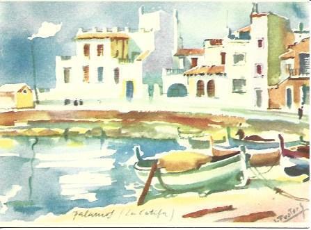 POSTAL A2574: La Catifa de Palamos,por Ramon Reig