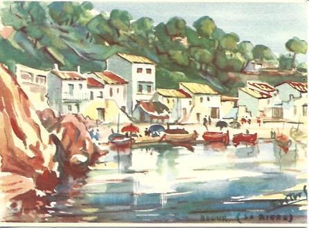 POSTAL A2569: Sa Riera de Begur, por Ramon Reig