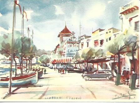 POSTAL A2567: Ramon Reig, Paseo de Llafranc
