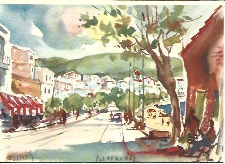 POSTAL A2566: Paseo de Llafranc, por Ramon Reig