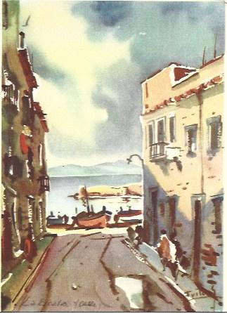 POSTAL A2564: Calle de L'Escala, por Ramon Reig