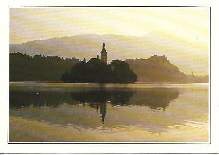 POSTAL A2489: Iglesia de Santa Maria del Lago en Bled