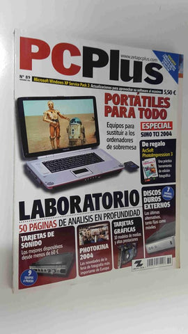 Revista PC Plus nº 89 nov 2004. NO INCLUYE CD-Rom. Portátiles para todo - equipos para sustituir a los ordenadores de sobremesa