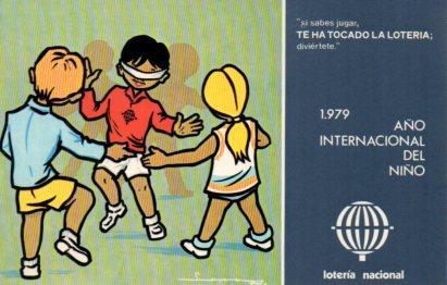POSTAL PV02161: Loteria Nacional Año Internacional del Niño serie L num. 3/12. E. Lara