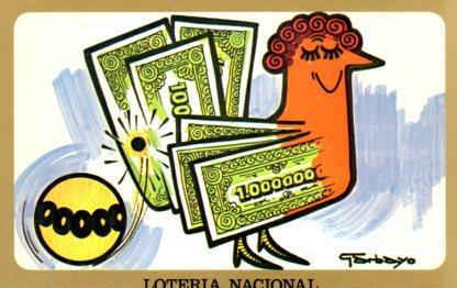 POSTAL PV02174: Loteria Nacional Garbayo dibujos humoristicos serie H num. 1/12