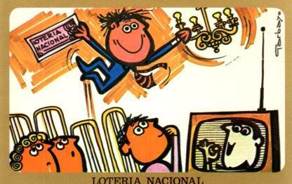 POSTAL PV02176: Loteria Nacional Garbayo dibujos humoristicos serie H num. 3/12