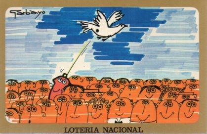 POSTAL PV02177: Loteria Nacional Garbayo dibujos humoristicos serie H num. 4/12