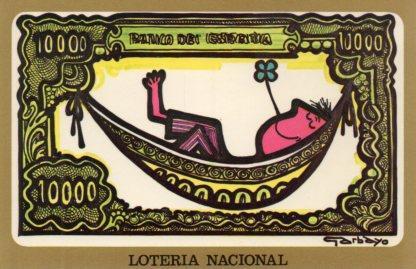 POSTAL PV02183: Loteria Nacional Garbayo dibujos humoristicos serie H num. 10/12
