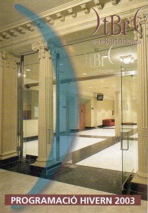 POSTAL PV02130: Publicidad Teatre Bartrina programacio hivern 2003