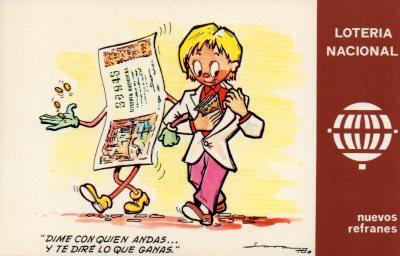 POSTAL PV02133: Loteria Nacional nuevos refranes serie K num. 10