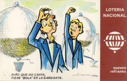 POSTAL PV02138: Loteria Nacional nuevos refranes serie K num. 4