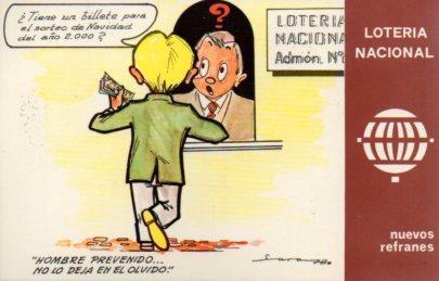 POSTAL PV02141: Loteria Nacional nuevos refranes serie K num. 2