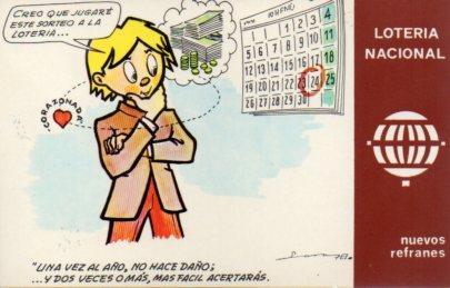 POSTAL PV02142: Loteria Nacional nuevos refranes serie K num. 1