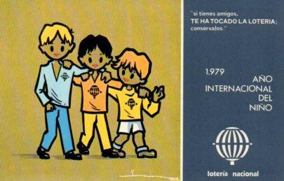 POSTAL PV02152: Loteria Nacional Año Internacional del Niño serie L num. 12/1212. E. Lara