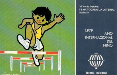 POSTAL PV02153: Loteria Nacional Año Internacional del Niño serie L num. 11/12. E. Lara