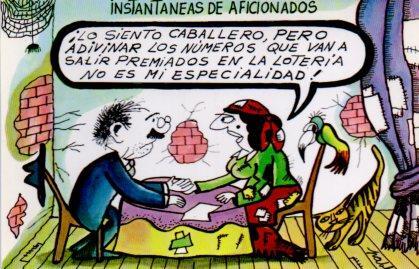 POSTAL PV02222: Loteria Nacional. Dibujos humoristicos por Pablo, Serie P num. 1/12