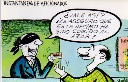 POSTAL PV02224: Loteria Nacional. Dibujos humoristicos por Pablo, Serie P num. 3/12