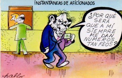 POSTAL PV02226: Loteria Nacional. Dibujos humoristicos por Pablo, Serie P num. 5/12
