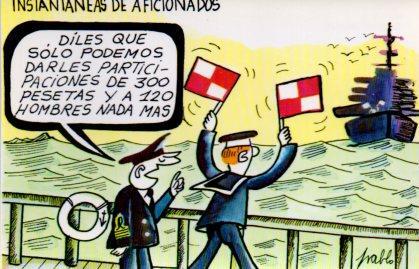 POSTAL PV02232: Loteria Nacional. Dibujos humoristicos por Pablo, Serie P num. 11/12