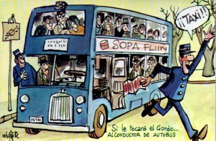 POSTAL PV02243: Loteria Nacional. Dibujos humoristicos por Mingote, Serie E num. 1/12