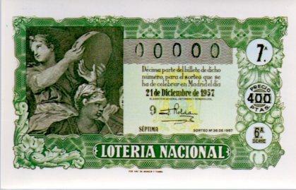 POSTAL PV02220: Loteria Nacional. Decimos Sorteo de Navidad, Serie N num. 4/12