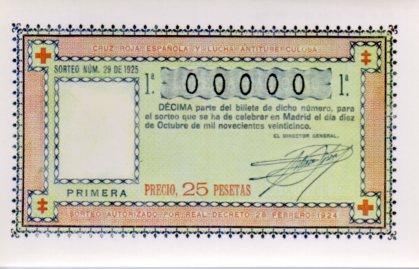 POSTAL PV02199: Loteria Nacional. Decimos Sorteo Cruz Roja Serie M num. 2/12