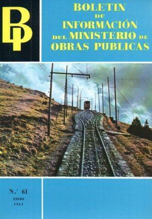 POSTAL PV02005: Boletin Informacion Ministerio de Obras publicas num. 61 enero 1963