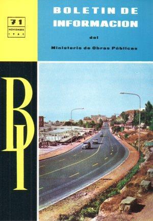 POSTAL PV02012: Boletin Informacion Ministerio de Obras publicas num 10 noviembre 1963