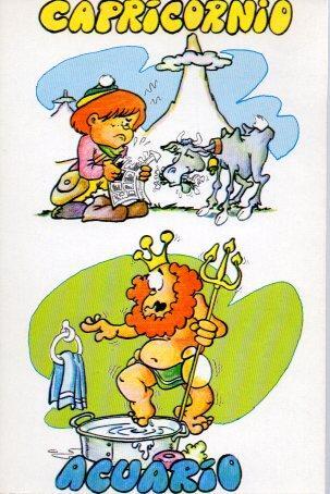 POSTAL PV02111: Publicidad Capricornio y Acuario