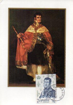 POSTAL PV02071: Reyes de España Casa de Borbon, Fernando VII.