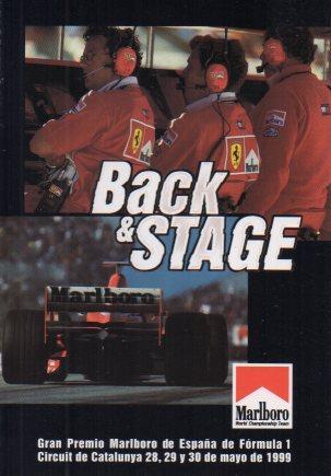POSTAL PV02078: Publicidad Premio Marlboro de España Formula 1 1999 Back&Stage