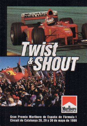 POSTAL PV02080: Publicidad Premio Marlboro de España Formula 1 1999 Twist&Shout