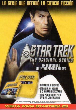 POSTAL PV02091: Publicidad Start Trek 1ª temporada DVD  the original series