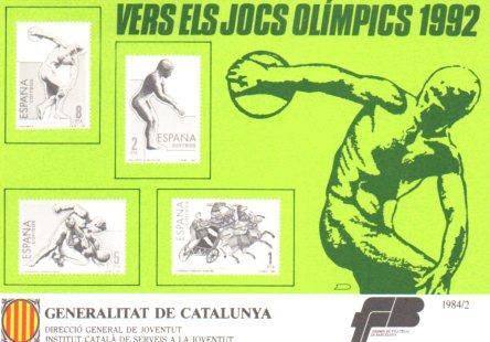 POSTAL PV02425: Publicidad Vers els Jocs Olimpics 1992